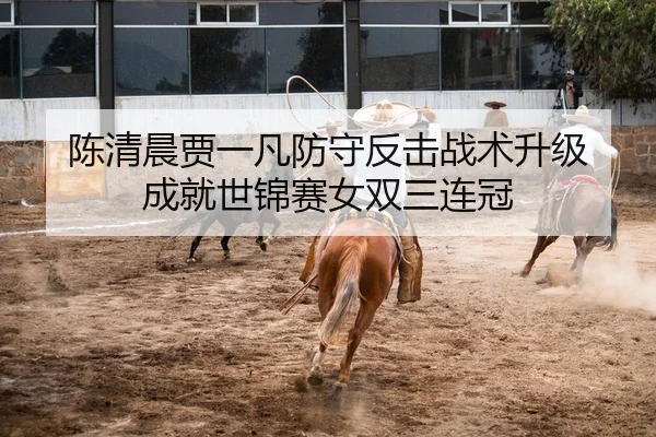 陈清晨贾一凡防守反击战术升级 成就世锦赛女双三连冠